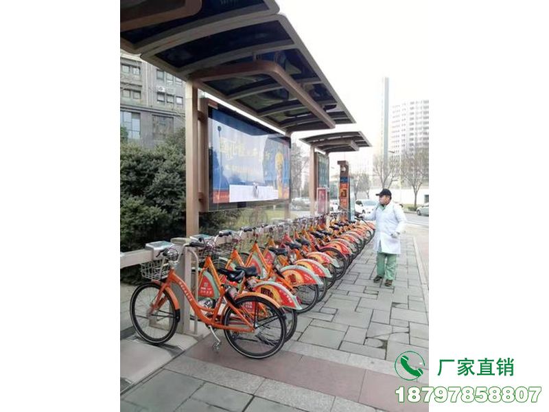 堆龙德庆县公交站点共享自行车棚
